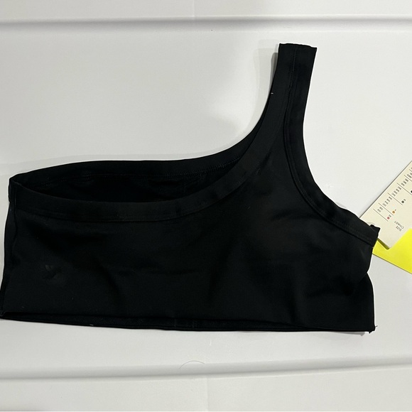 NWT Light Support Brushed Sculpt Asymmetrical Sports Bra - Black M - Picture 10 of 12